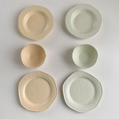 Juego de Platos y Tazones Artesanales Mate para Desayuno y Postre - Image 20
