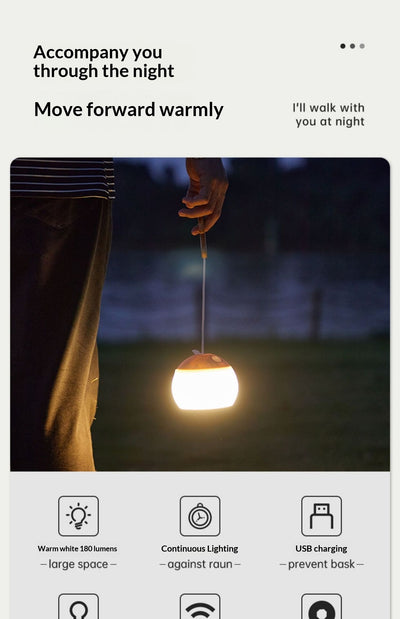 Lámpara LED Recargable para Camping - Iluminación Regulable de Larga Duración - Image 12