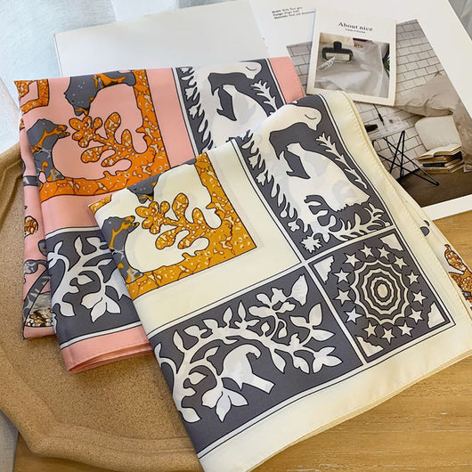 Pañuelo de Seda Twill Grande 90cm para Mujer - Image 40