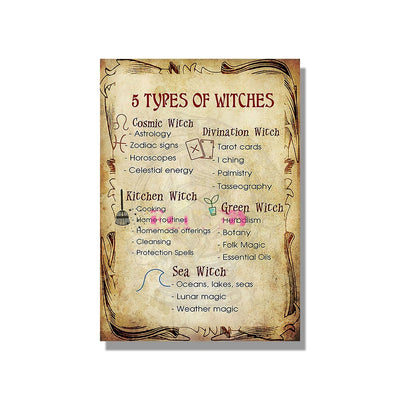 Póster de Brujería Witchcraft Nórdico con Magia Divertida - Image 7