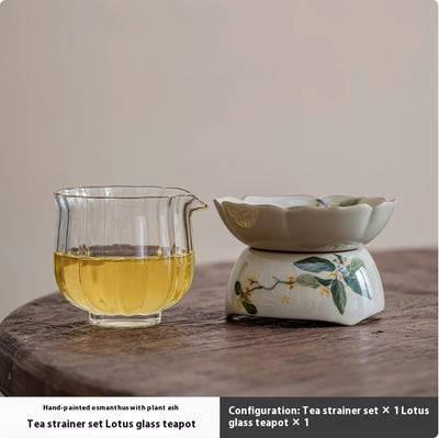 Colador de Té Cerámica Pintado a Mano - Accesorios Premium para Té de Osmanto