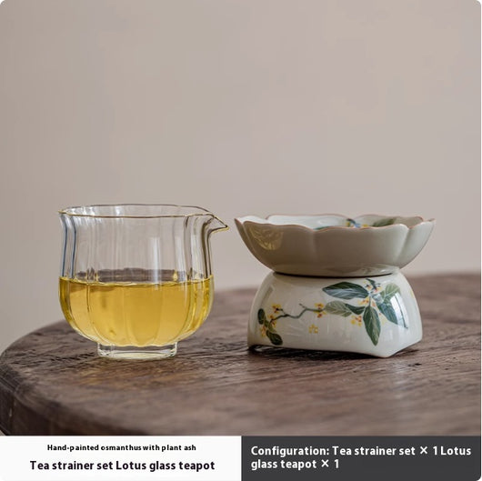 Colador de Té Cerámica Pintado a Mano - Accesorios Premium para Té de Osmanto