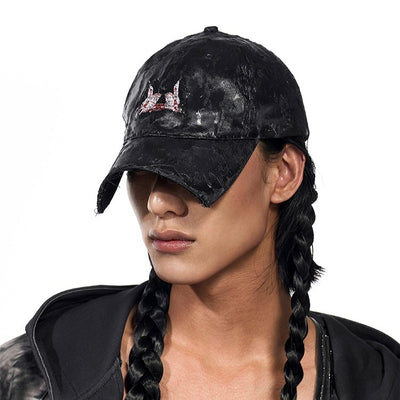 Gorra de Béisbol Hip Hop con Estampado y Visera Curva para Hombre y Mujer