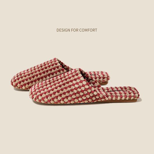 Pantuflas de Pareja en Ante Cálido - Comodidad de Algodón para Toda la Familia - Image 4