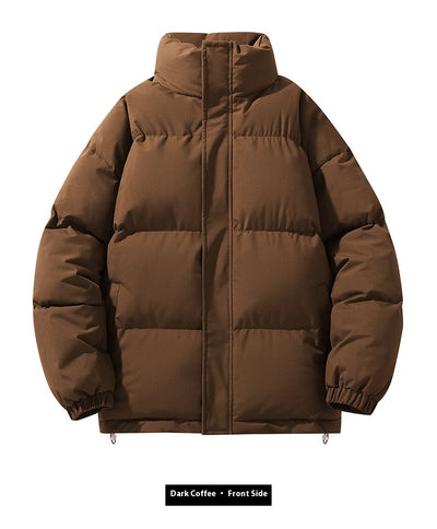 Abrigo Acolchado de Cuello Alto para Parejas - Diseño Minimalista - Image 37