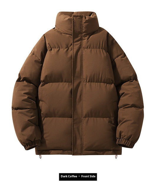 Abrigo Acolchado de Cuello Alto para Parejas - Diseño Minimalista - Image 37