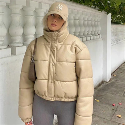 Abrigo Suelto para Mujer con Cuello de Pie - Diseño Moderno y Versátil - Image 15
