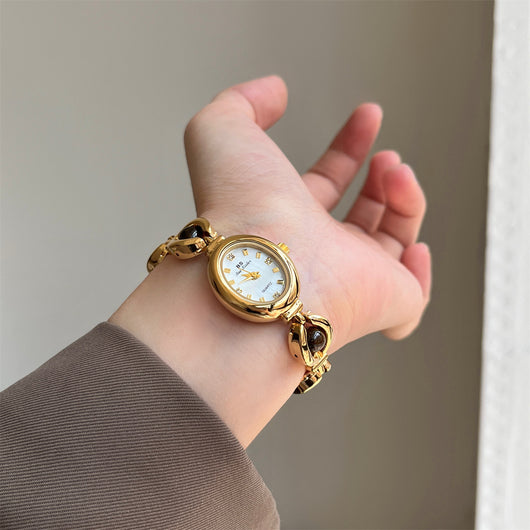 Pulsera de Ámbar con Diseño de Cadena - Lujo Minimalista y Elegancia Sofisticada - Image 6