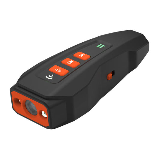 Dark gray handheld ultrasonic dog bark stopper with control buttons, indicator lights, and dimensions of 120x47x34mm. - Image 3