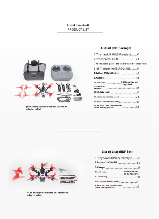 Dron de Carreras Tinyhawk III Plus Freestyle HD con ELRS - Image 6