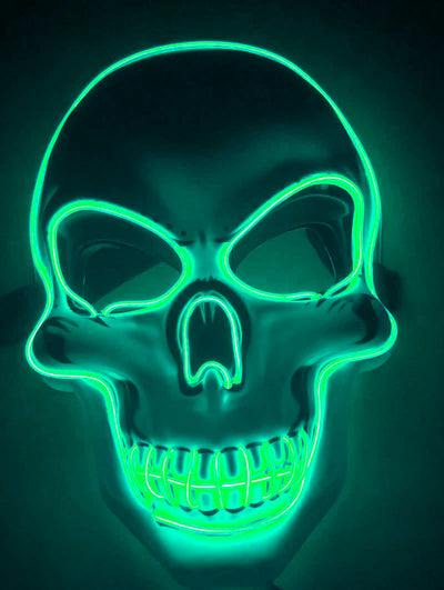 Máscara de Calavera LED Brillante Aterradora para Halloween - Image 13