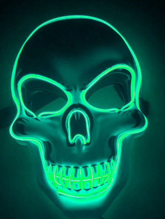 Máscara de Calavera LED Brillante Aterradora para Halloween - Image 13
