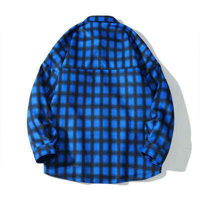 Camisa Casual de Franela a Cuadros Estilo Hong Kong con Forro Térmico - Image 14