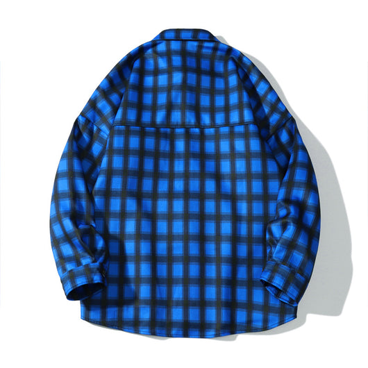 Camisa Casual de Franela a Cuadros Estilo Hong Kong con Forro Térmico - Image 14