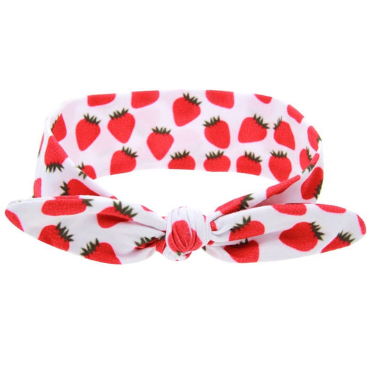 Two blue headbands with white polka dots and knotted bows, one adult-sized and one child-sized, for a matching set. - Image 9