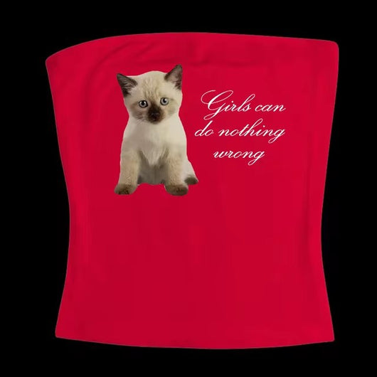 Chaleco Ajustado con Estampado de Gatos para Niña - Image 10