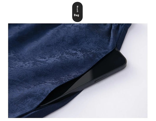 Traje Tang de Seda Mulberry para Hombre - Elegancia Tradicional China - Image 10