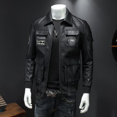 Abrigo de Cuero para Hombre Otoño Invierno - Corte Slim Elegante - Image 5
