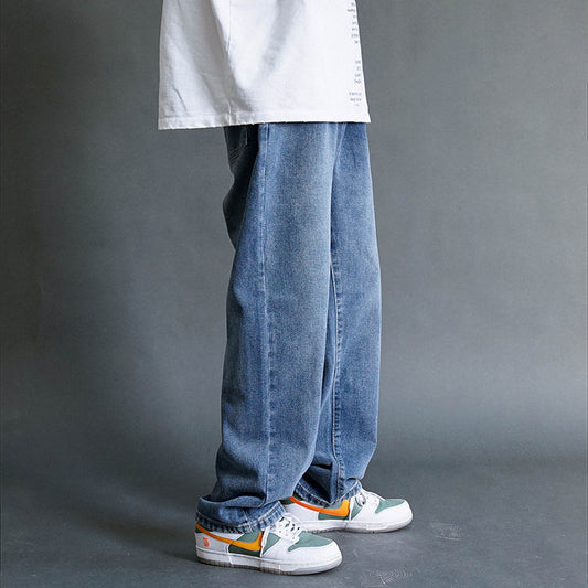 Jeans Rectos Holgados para Hombre - Diseño Casual de Verano