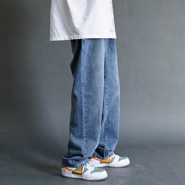Jeans Rectos Holgados para Hombre - Diseño Casual de Verano