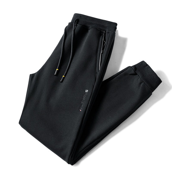 Pantalones Casuales Holgados de Algodón Puro para Hombre Talla Grande