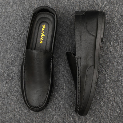 Zapatos Casuales de Cuero Estilo Coreano para Hombre - Diseño Fresco de Verano - Image 9