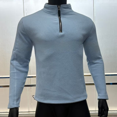 Suéter Casual de Cuello Alto con Cierre Frontal para Hombre - Otoño Invierno - Image 9