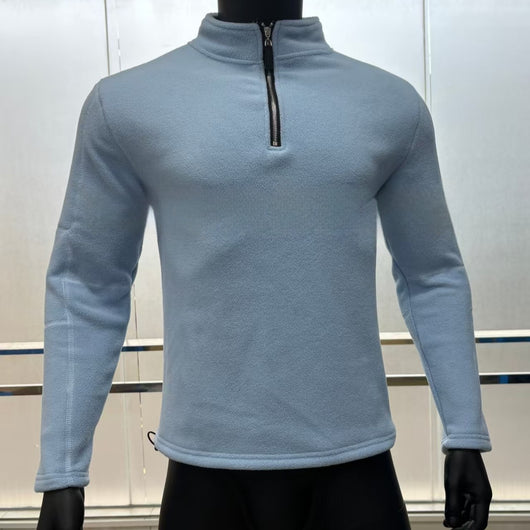 Suéter Casual de Cuello Alto con Cierre Frontal para Hombre - Otoño Invierno - Image 9