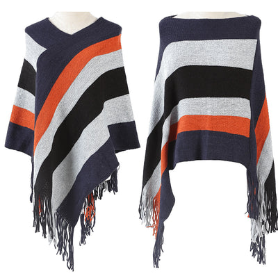Chal de Moda con Rayas Estilo Europeo para Mujer - Image 7