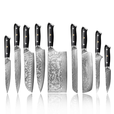 Cuchillo Chef Rebanador de Acero Damasco - Image 14