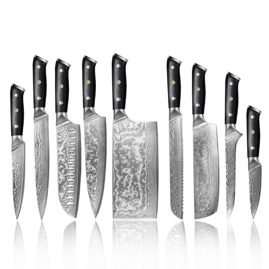 Cuchillo Chef Rebanador de Acero Damasco - Image 14
