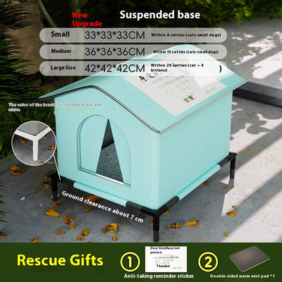 Casa Térmica Impermeable para Gatos Callejeros - Refugio de Invierno - Image 6