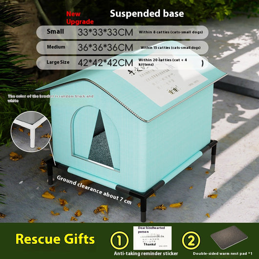 Casa Térmica Impermeable para Gatos Callejeros - Refugio de Invierno - Image 6