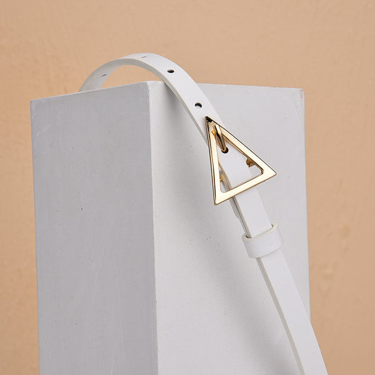 Cinturón Delgado con Hebilla Triangular - Versátil para Todo Tipo de Jeans - Image 8