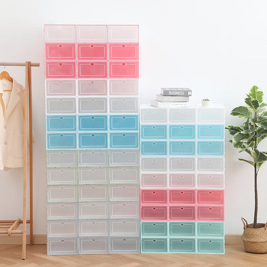 Caja Organizadora Transparente para Zapatillas - Almacenamiento Apilable - Image 3