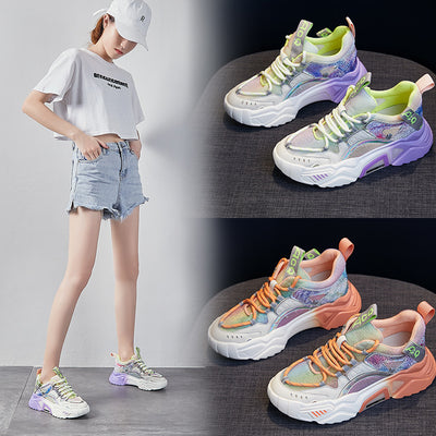 Zapatillas Deportivas Mujer Malla Transpirable con Suela Luminosa - Image 9