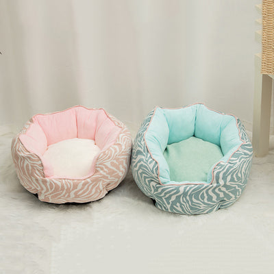 Cama Térmica Octagonal para Mascotas con Lana y Colchoneta Removible - Image 9