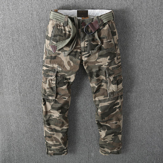 Pantalones Overol Casual para Hombre Estilo Americano - Image 10