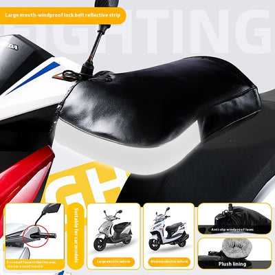 Guantes Térmicos Impermeables para Motocicleta Eléctrica con Forro Polar - Image 2