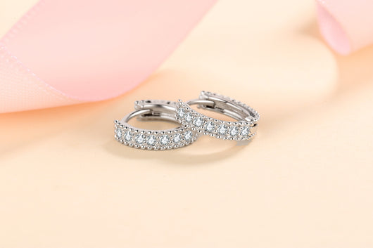 Aretes de Plata S925 con Moissanita Color D para Mujer - Image 10