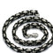 Stainless steel punk Necklace 5mmInterstitial black55cm