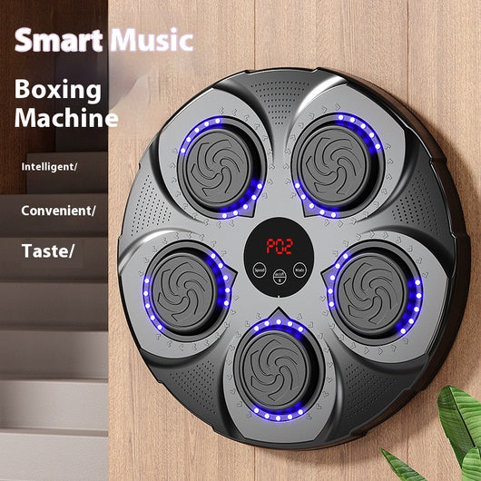 Máquina de Boxeo Inteligente con Sensor Musical para Entrenamiento en Casa