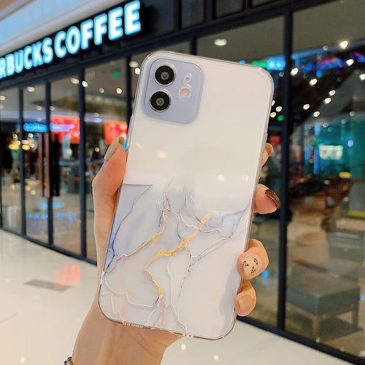 Funda TPU Transparente con Diseño de Mármol Hueco - Image 4