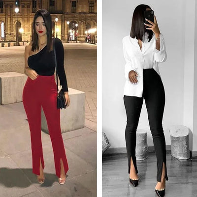 Pantalones Slim Micro Abiertos con Cierre Frontal - Image 7
