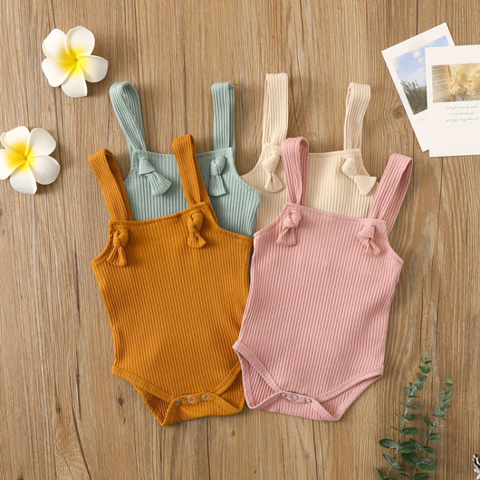 Enterizo de Algodón para Bebé con Tirantes Ajustables - Talla Pequeña
