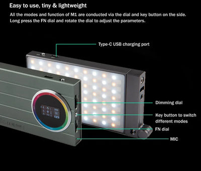 Luz RGB Portátil para Fotografía - Efectos de Color Completo - Image 11