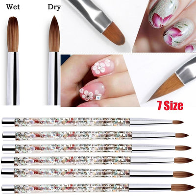 Set de 7 Brochas para Uñas Acrílicas - Nylon Profesional para Manicura - Image 21