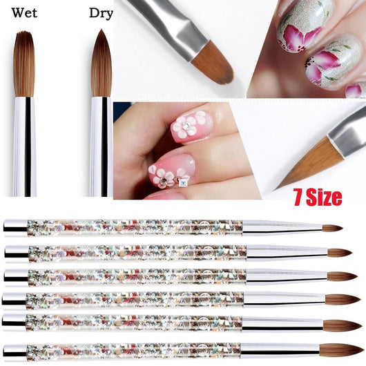 Set de 7 Brochas para Uñas Acrílicas - Nylon Profesional para Manicura - Image 21