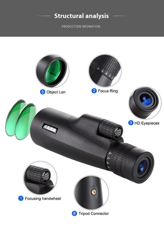 Telescopio Monocular de Alto Aumento con Zoom Profesional - Image 14