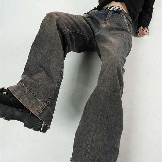 Pantalones Rectos Amplios de Cintura Alta para Mujer - Image 5